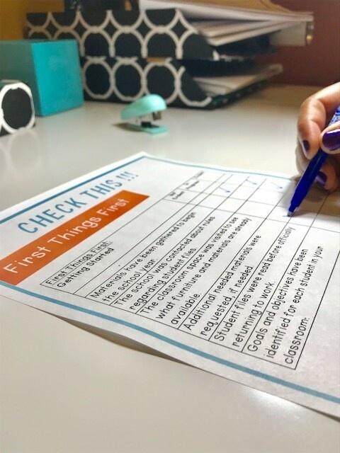 Autism Classroom ebook checklist picture