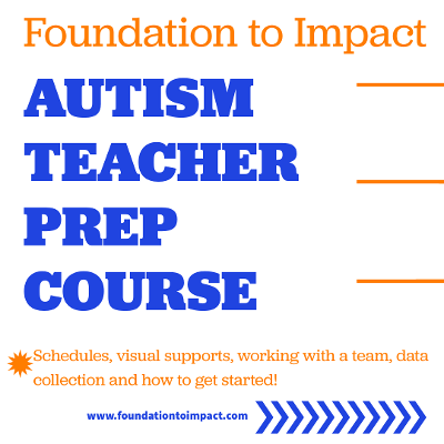 autism teacher prep course